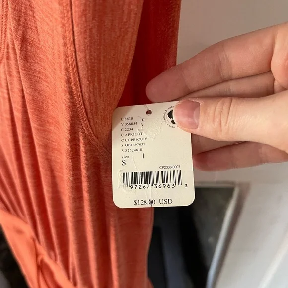 FP Movement Free People Off To The Races Jumpsuit Onesie Orange Small - Picture 4 of 7